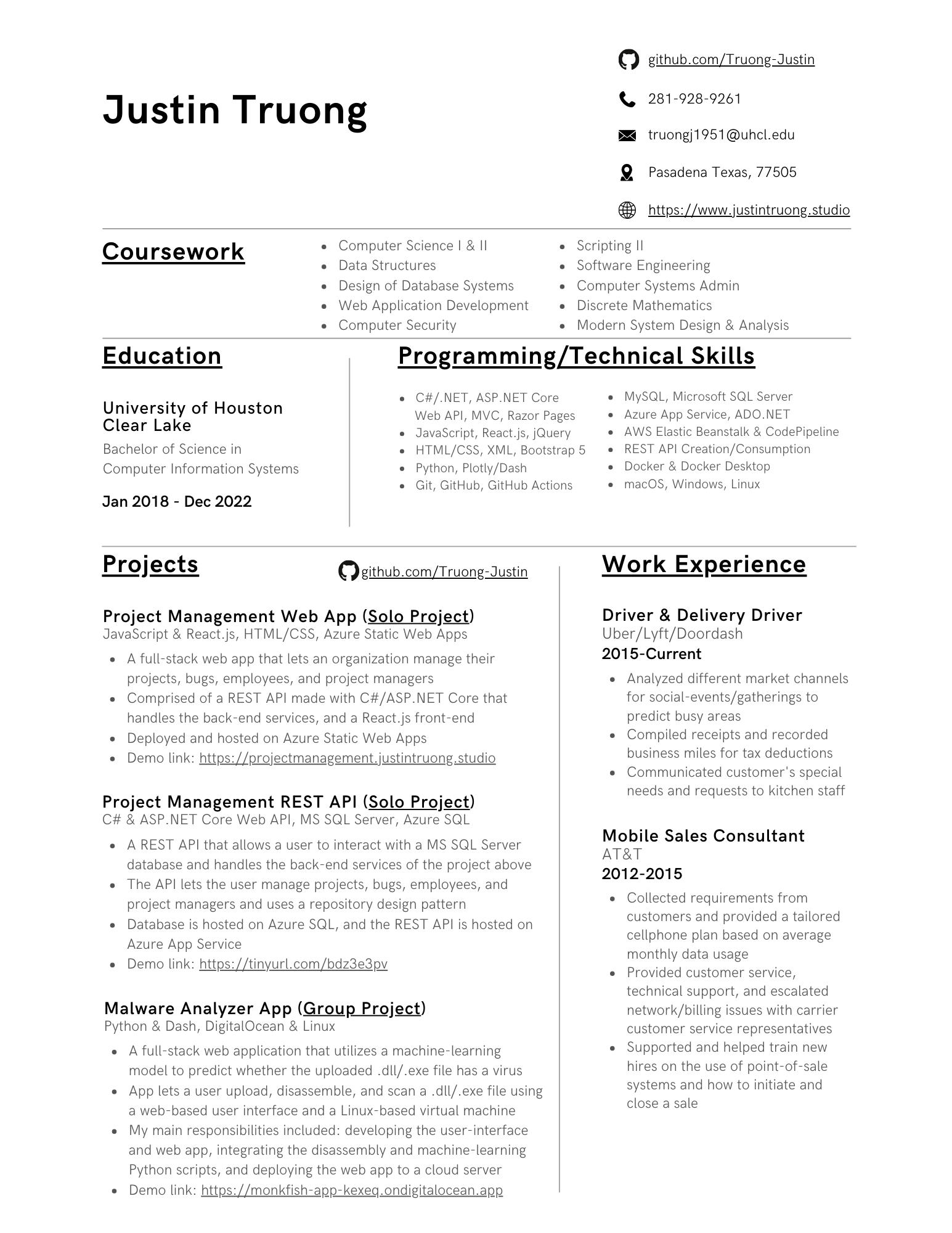 Resume picture
